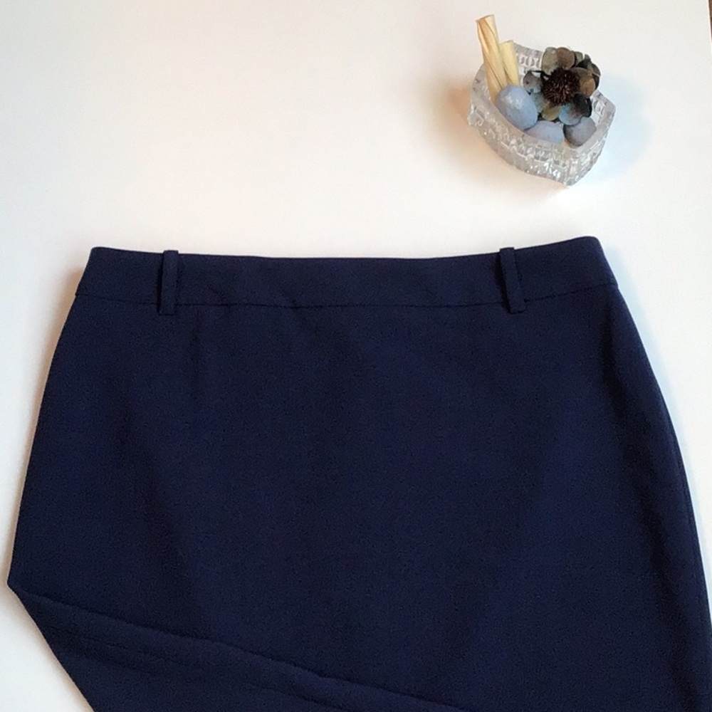 Simons Navy Pencil Skirt with Belt Loops